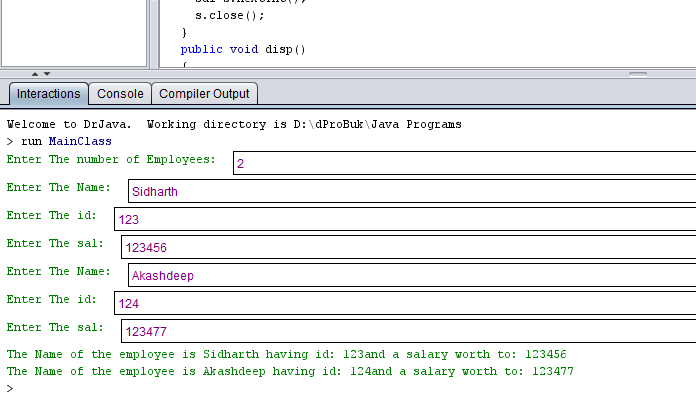 Java Employee Management System